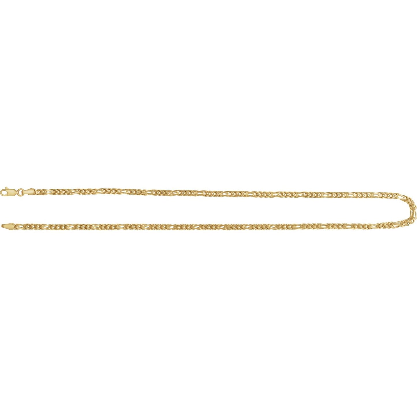 14K Yellow Gold 3.2mm Franco Chain 18 inches