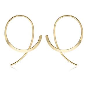 14K Gold Stylish Polished Sweep Earrings by Carla & Nancy B.