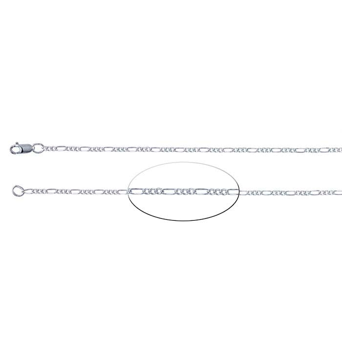 Sterling Silver 1.5mm Figaro Chain