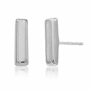 Sterling Silver Small Bar Post Earrings by Carla & Nancy B.