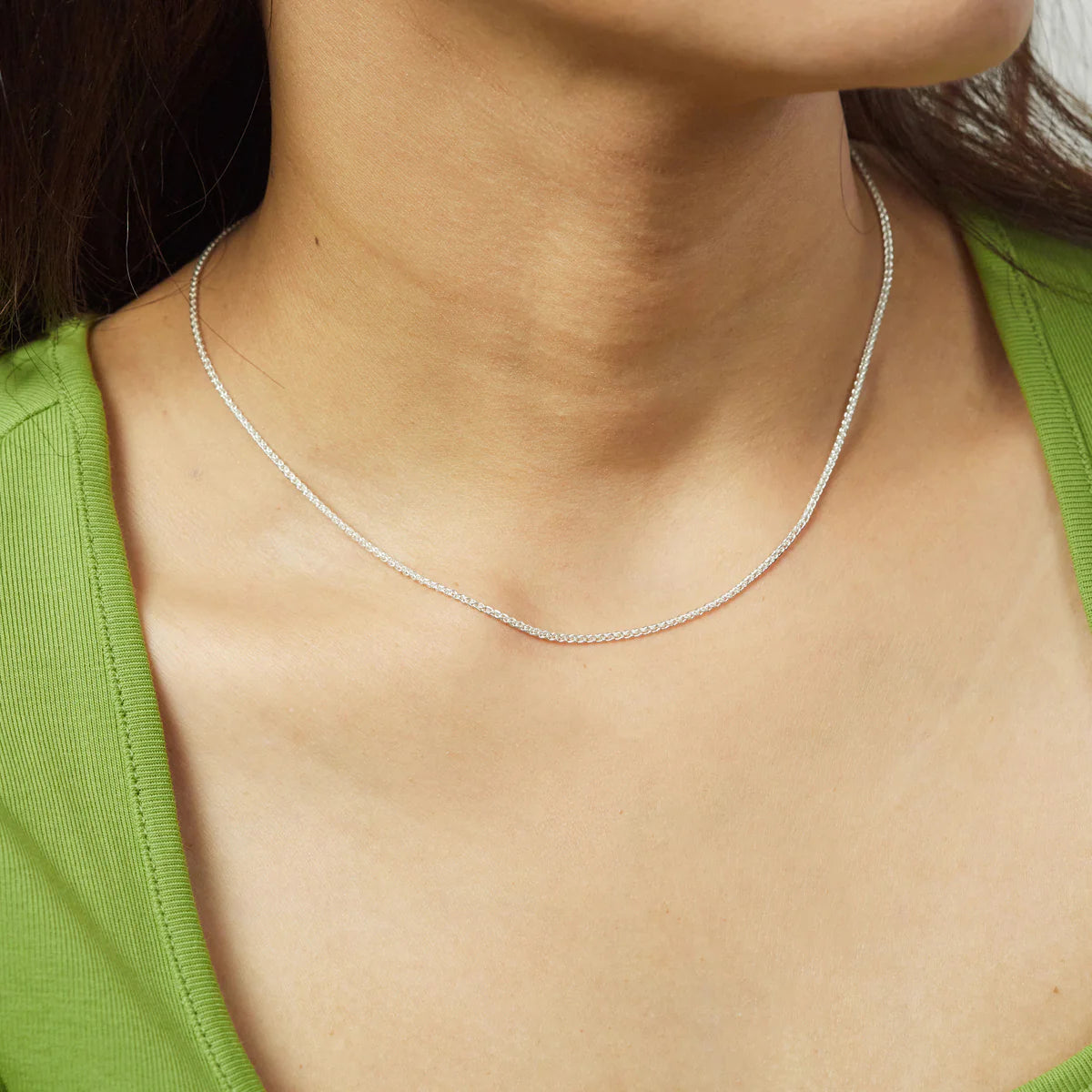 Sterling Silver Spiga Chain