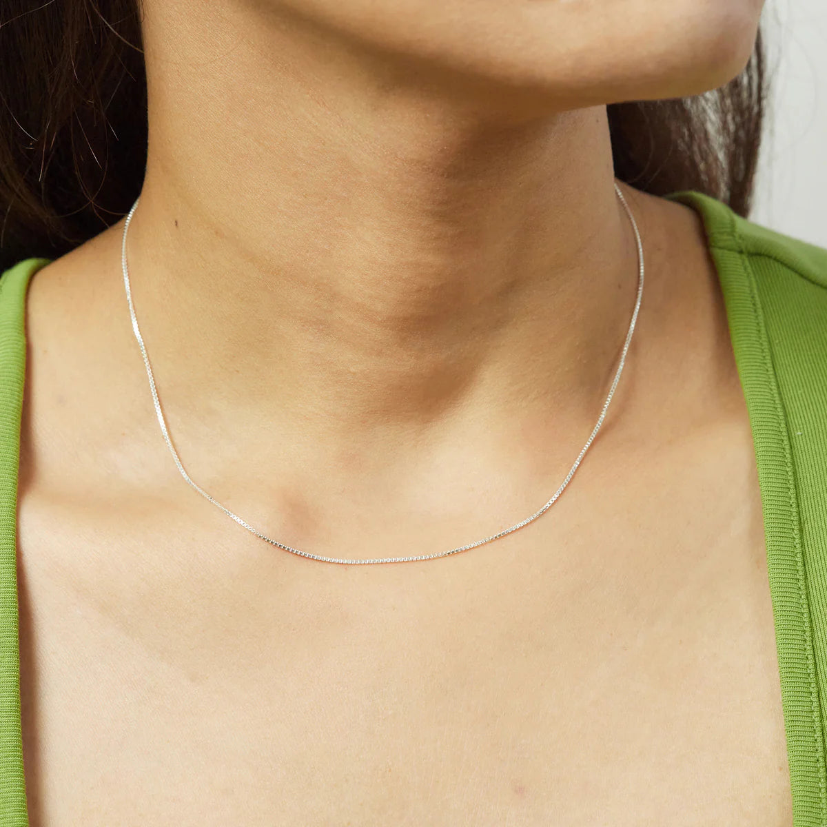 Sterling Silver Small Box Chain