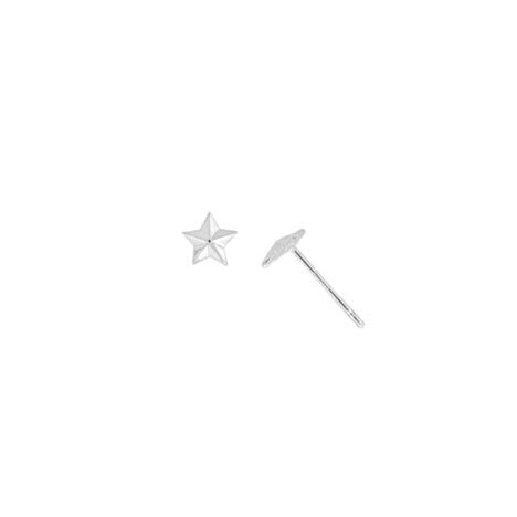 Sterling Silver Star Stud Earrings by Boma
