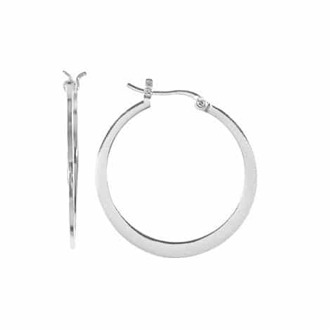 Sterling Silver Hoop Earrings by Boma