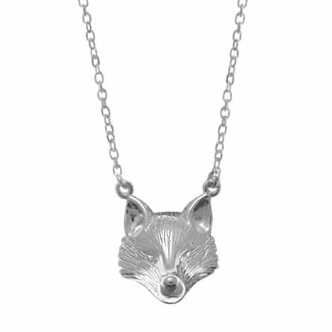 Sterling Silver Fox Necklace by Boma