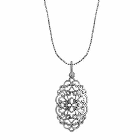 Sterling Silver Filigree Pendant by Boma