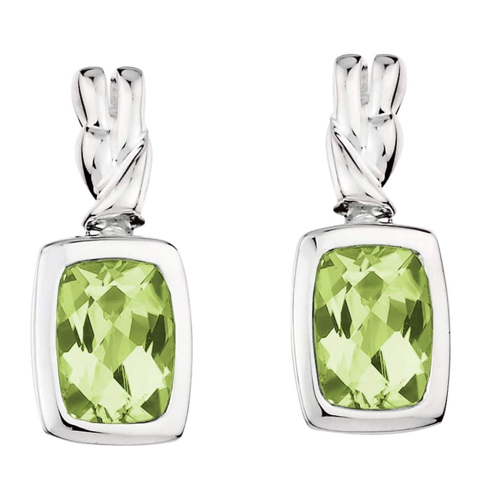 Sterling Silver Peridot Post Earrings by SDC Creations