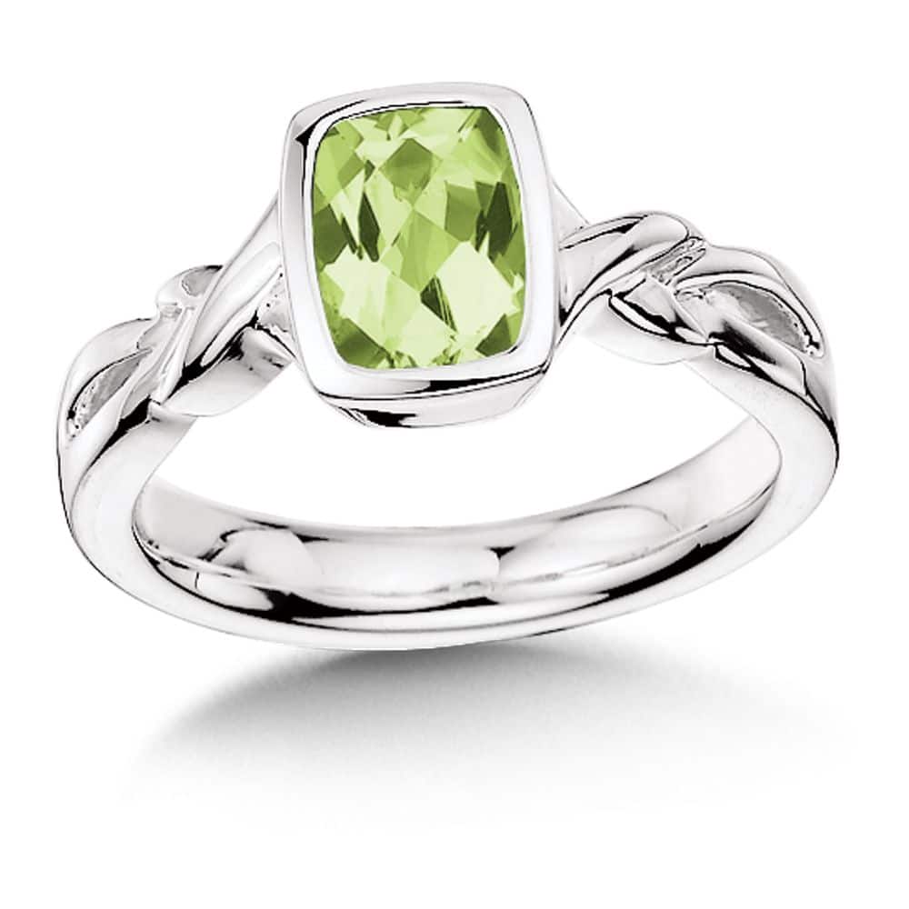Sterling Silver Peridot Ring by SDC Creations