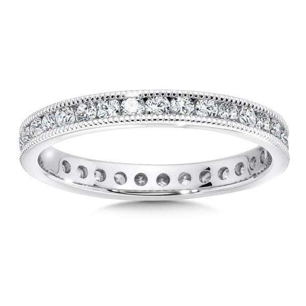 14K White Gold Diamond Eternity Band