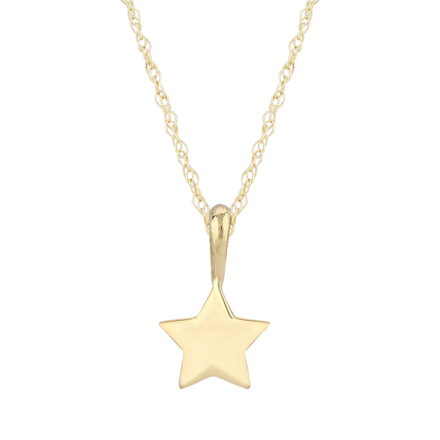 14K Yellow Gold Star Pendant