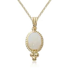 14K Yellow Gold Opal Pendant by Carla & Nancy B.