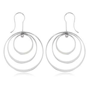 Sterling Silver Triple Circle Wire by Carla & Nancy B.