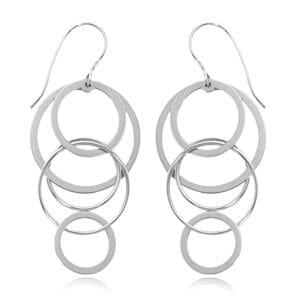 Sterling Silver Cascading Circles by Carla & Nancy B.