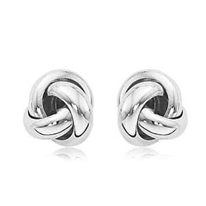 Sterling Silver Love Knot Earrings by Carla & Nancy B.