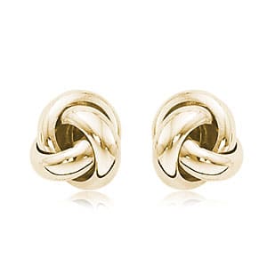 14K Yellow Gold Love Knot Earrings by Carla & Nancy B.