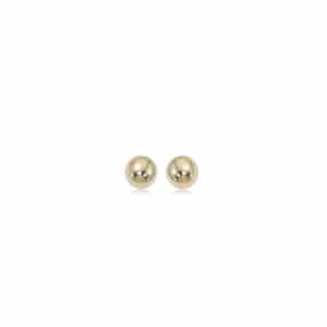 14K Yellow Gold 3mm Ball Stud Earrings by Carla & Nancy B.