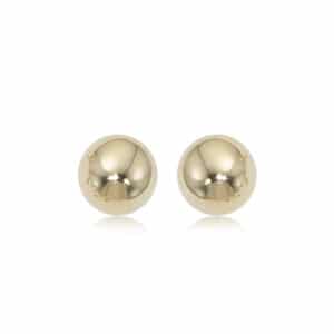 14K Yellow Gold 7mm Ball Stud Earrings by Carla & Nancy B.