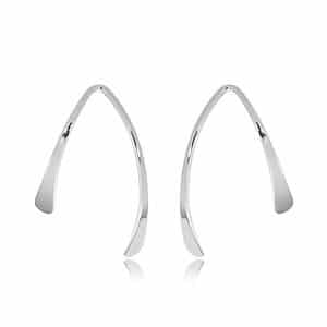 Sterling Silver Small Wishbone Earrings by Carla & Nancy B.