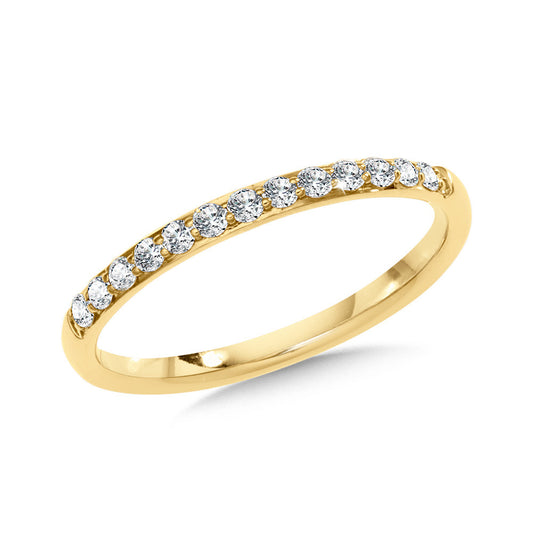 14K Yellow Gold 13 Diamond Band