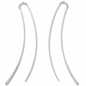 Sterling Silver Large Double Wire Threader Earrings by Carla & Nancy B.
