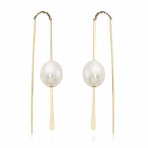 14K Gold Freshwater Pearl Threader by Carla & Nancy B.