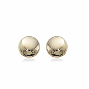 14K Yellow Gold 7mm Flat Ball Stud Earrings by Carla & Nancy B.