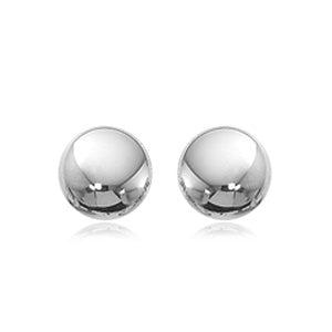 Sterling Silver 7mm Flat Bead Earrings by Carla & Nancy B.