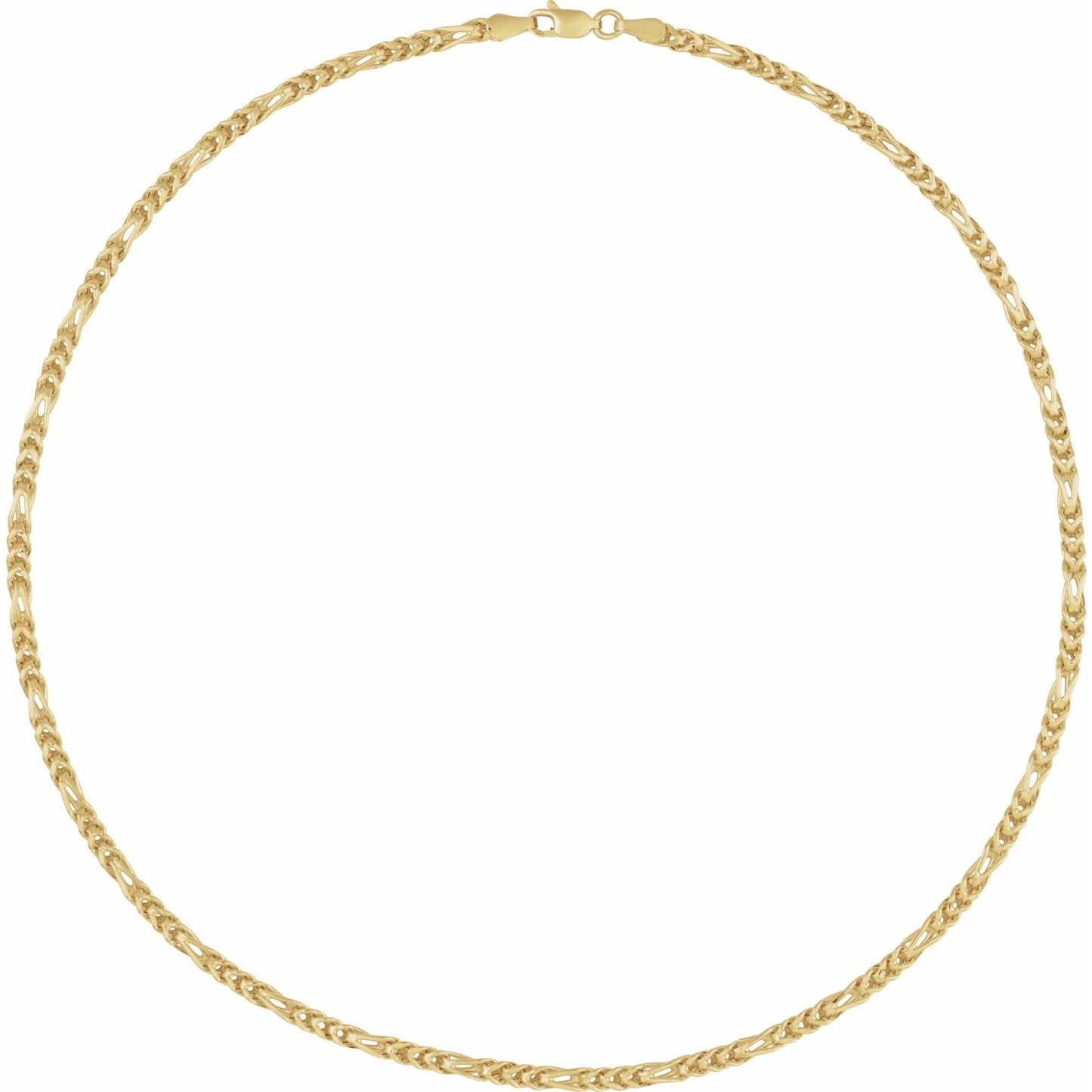 14K Yellow Gold 3.2mm Franco Chain 18 inches