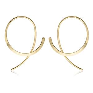 14K Gold Stylish Polished Sweep Earrings by Carla & Nancy B.