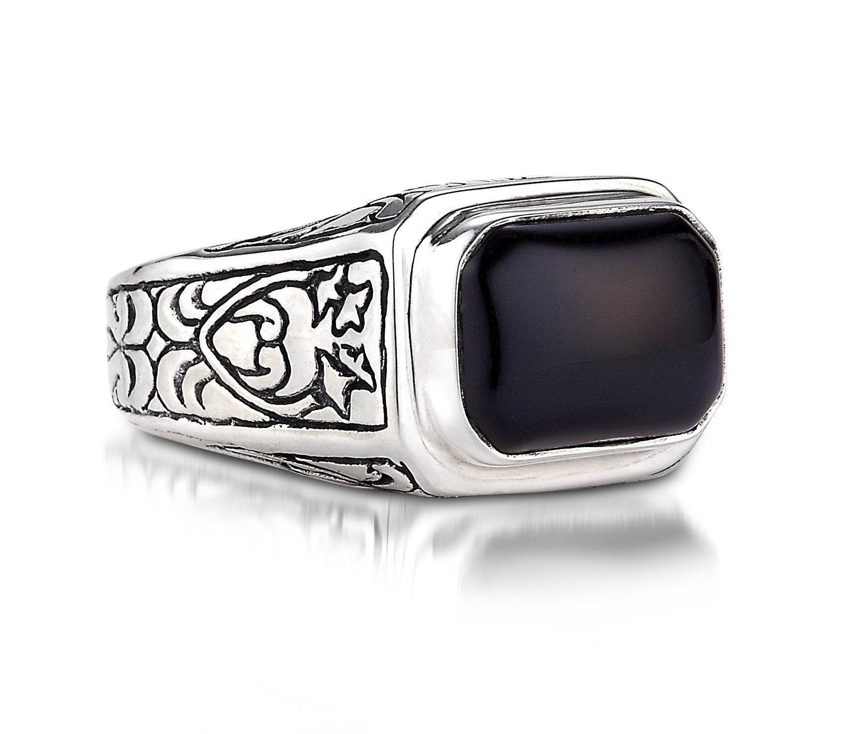 Sterling Silver Black Onyx Rhapsody Ring by Sara Blaine