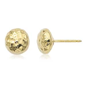 14K 8mm Hammered Ball Stud Earrings by Carla & Nancy B.