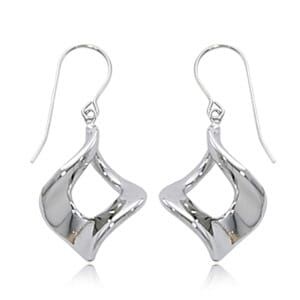 Sterling Silver Marquis Twist Earrings by Carla & Nancy B.