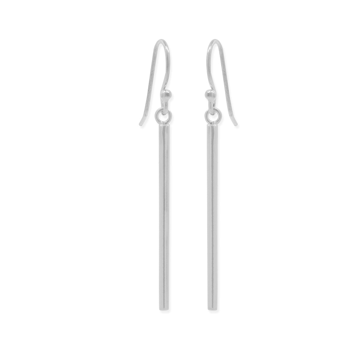 Sterling Silver Bar Dangle Earrings