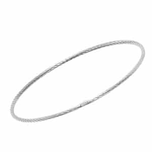 Sterling Silver 2.5mm Twist Bangle Bracelet by Carla & Nancy B.