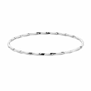 Sterling Silver 2.5mm Square Twist Bangle Bracelet by Carla & Nancy B.