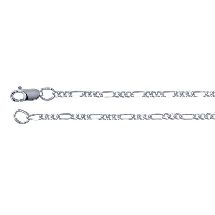 Sterling Silver 1.5mm Figaro Chain