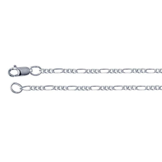 Sterling Silver 1.5mm Figaro Chain