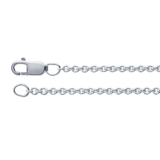 Sterling Silver 1.7mm Round Cable Chain
