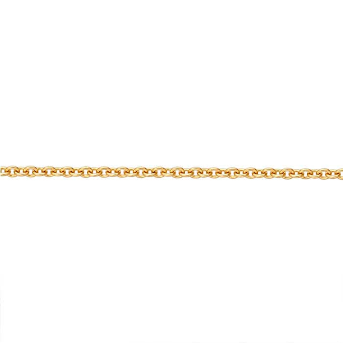 14K Yellow Gold 0.85mm Round Cable Chain