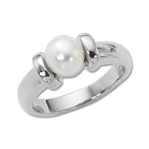 Sterling Silver Cultured Pearl Ring by Carla & Nancy B.