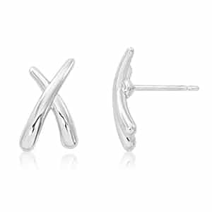 Sterling Silver Extra Small X Earrings by Carla & Nancy B.