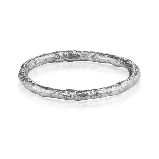 Sterling Silver Hammered Stackable Band by Anatoli