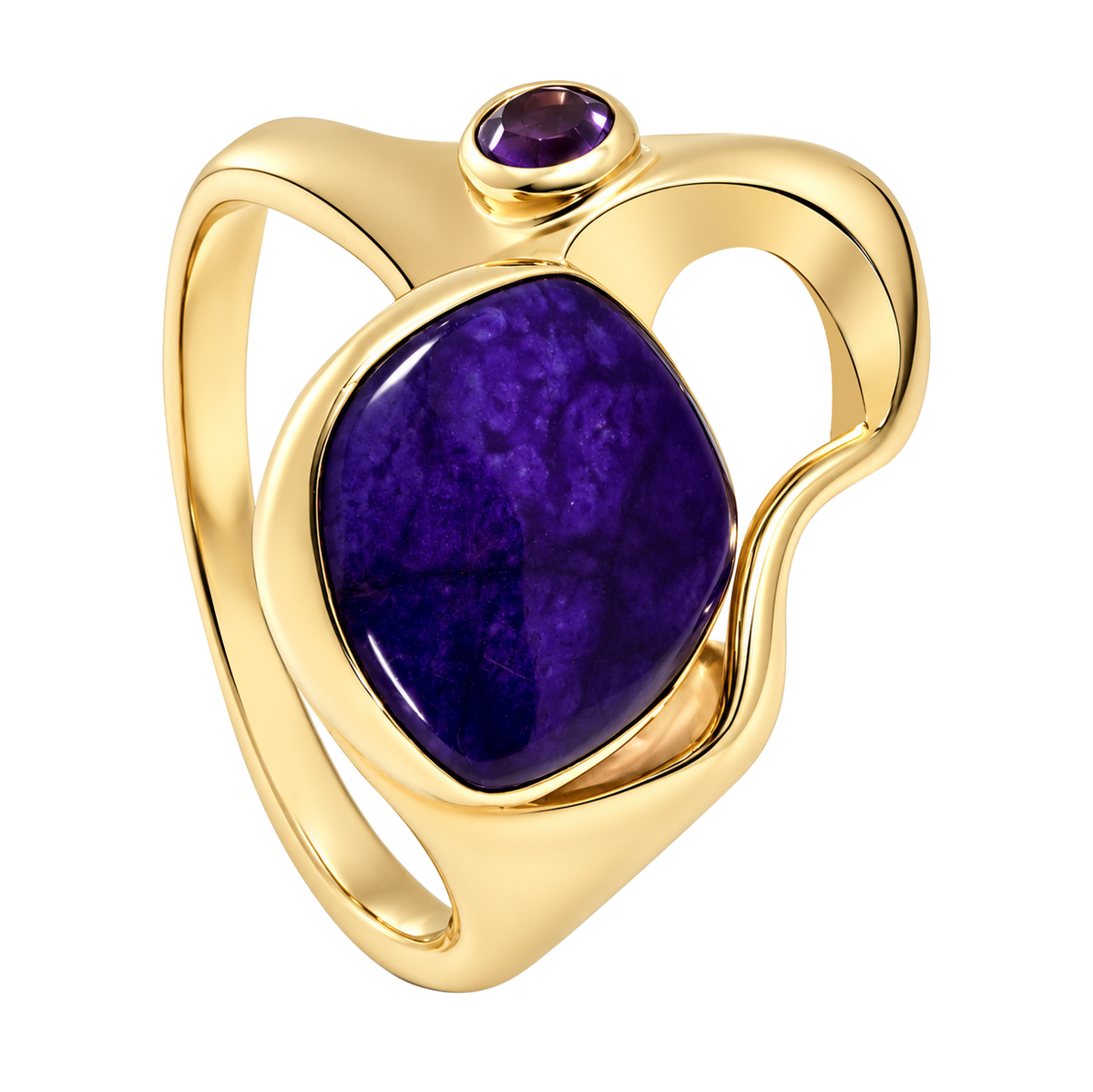 14K Yellow Gold Sugilite Ring