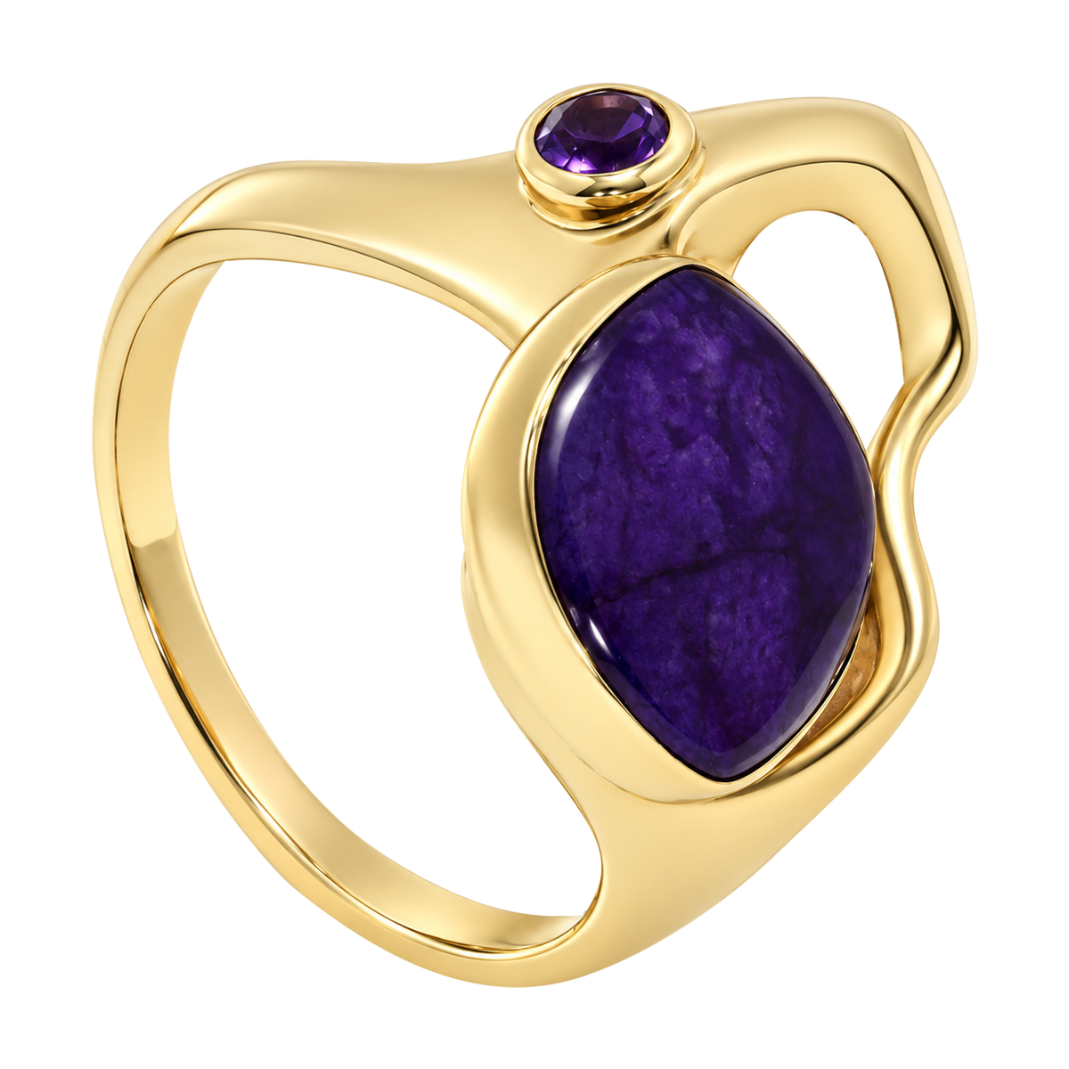 14K Yellow Gold Sugilite Ring