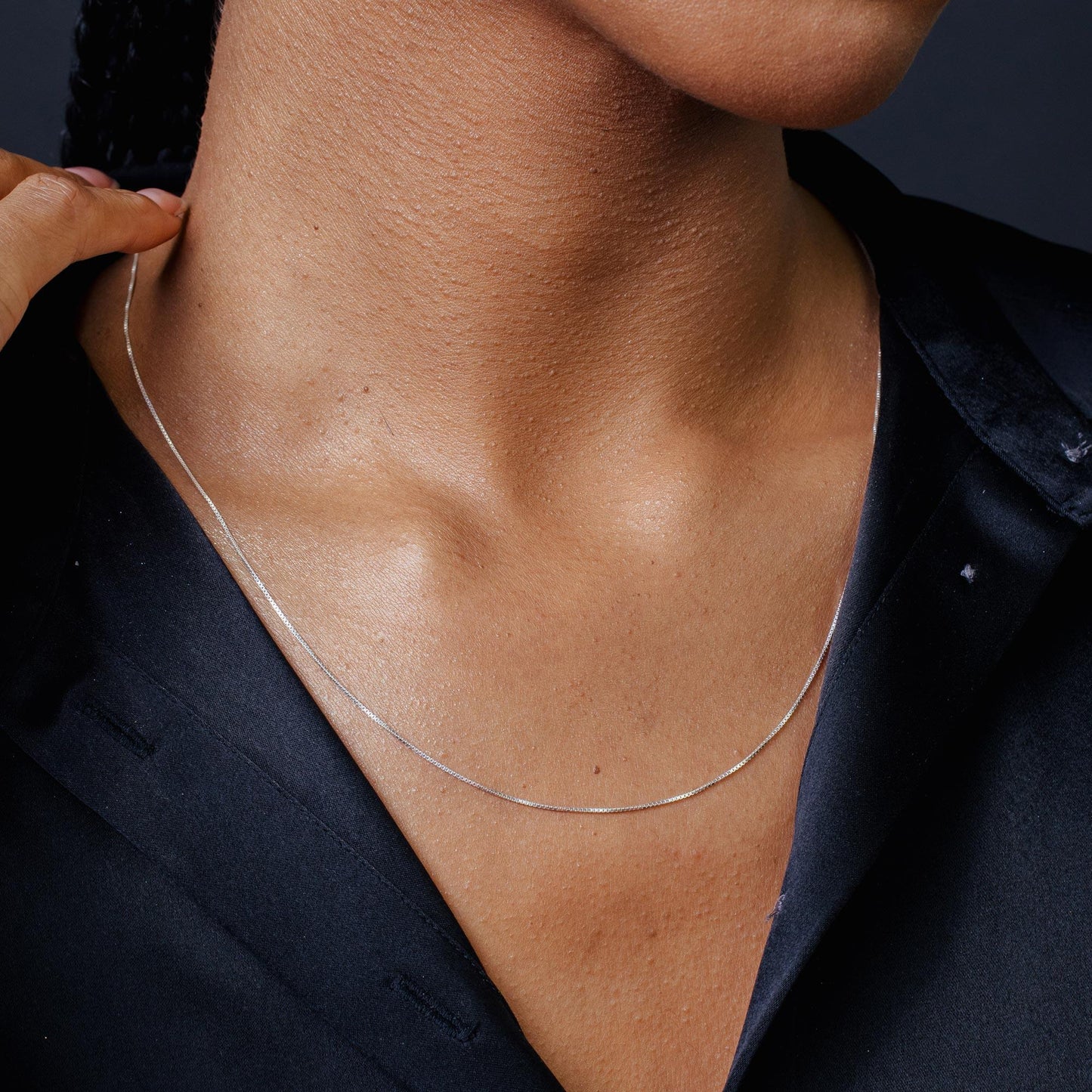 Sterling Silver 0.6mm Box Chain