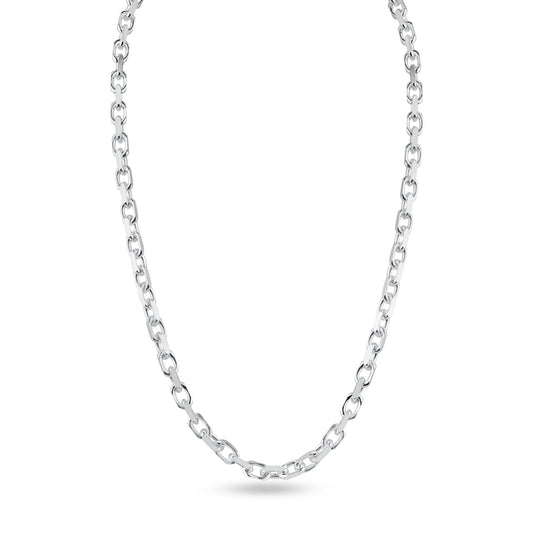 Sterling Silver Forzatina Diamond Cut 4.3 mm Link Chain