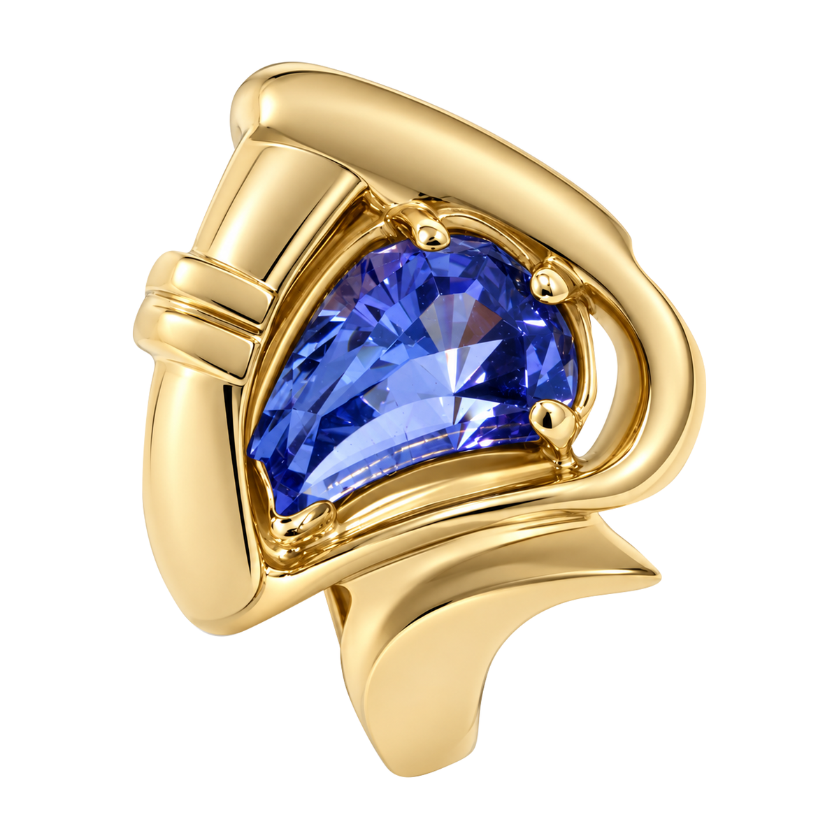 14K Yellow Gold Custom Tanzanite Ring