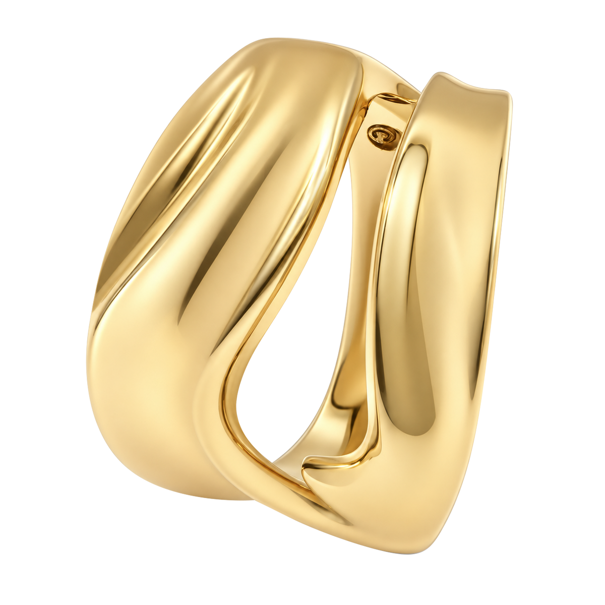 14K Yellow Gold Wide Split Band