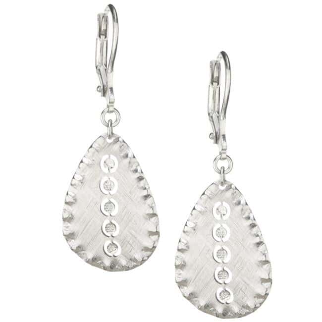 Sterling Silver Hancut Earrings by Frederic Duclos