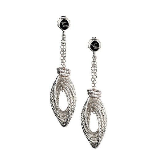 Sterling Silver Infinity Twist Earring by Frederic Duclos